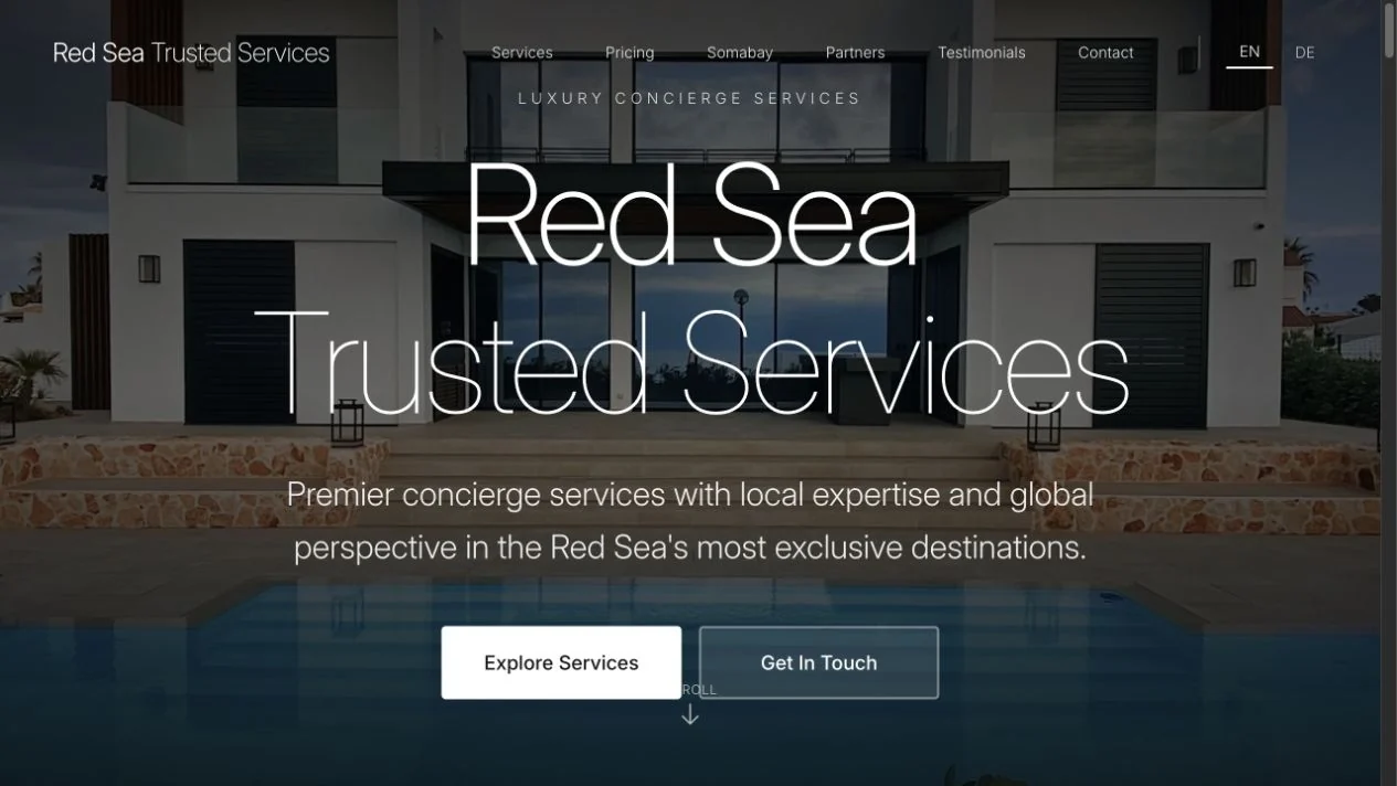 Red Sea Trusted Services homepage